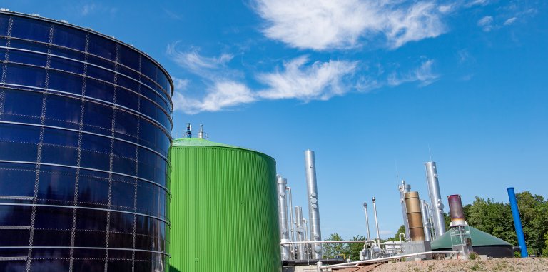 Bilde viser biogassanlegget Den Magiske Fabrikken